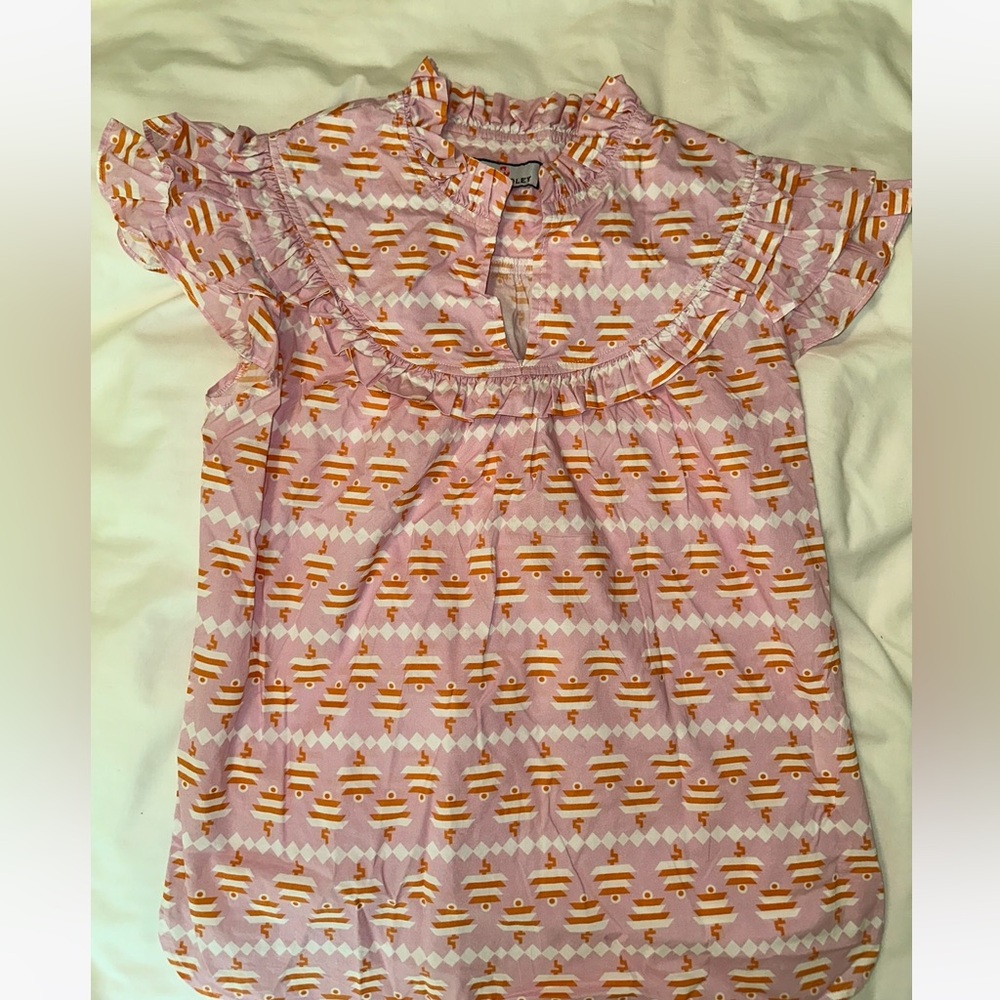 Womens' Pink Patterned Top